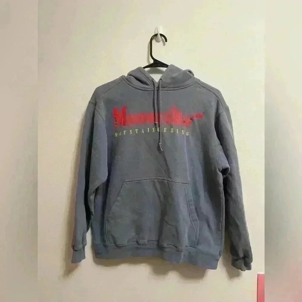 Moosejaw Mountaineering - Unisex‎ Blue/Grey Hooded Sweatshirt - Size Small